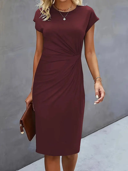 CD | Rochie midi cu nod în față