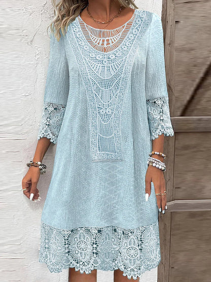 CD | Rochie midi din dantelă atemporală