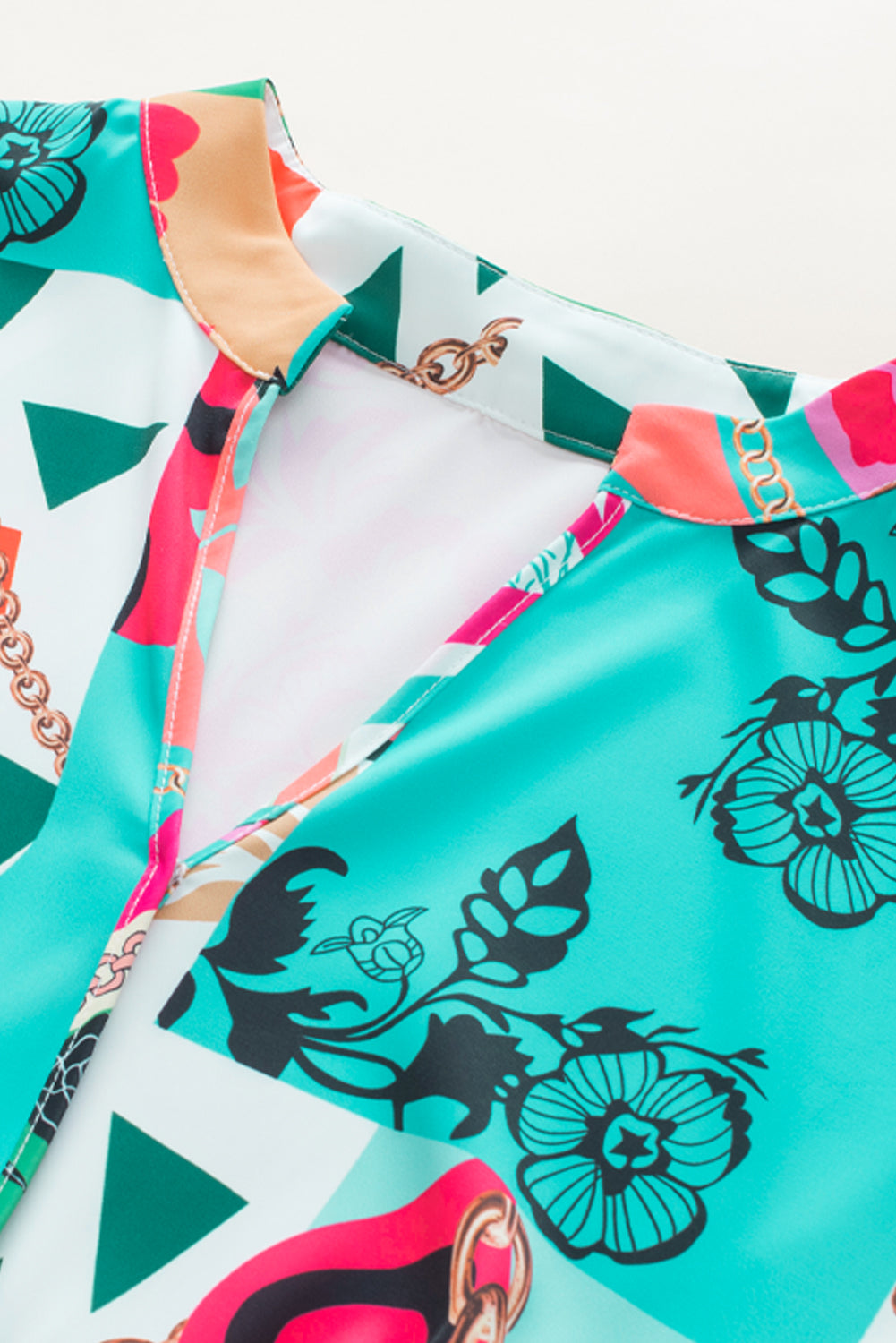 CD | Rochie tip wrap imprimată cu mâneci pe jumătate Rochie mini