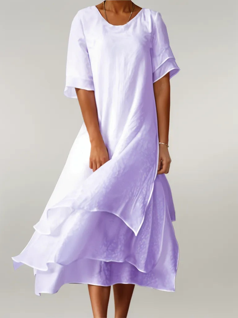 CD | Rochie lungă elegantă din bumbac