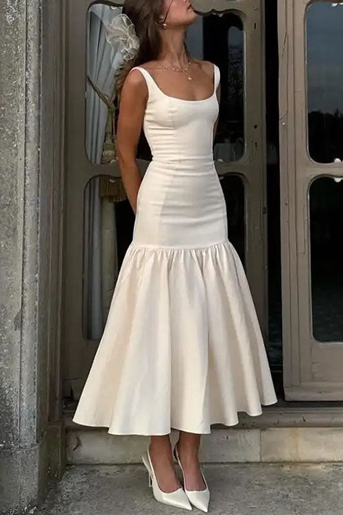 CD | Rochie midi cu volane