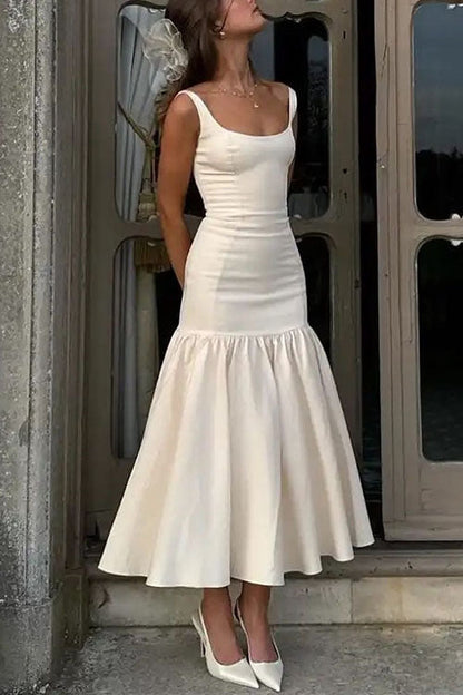 CD | Rochie midi cu volane