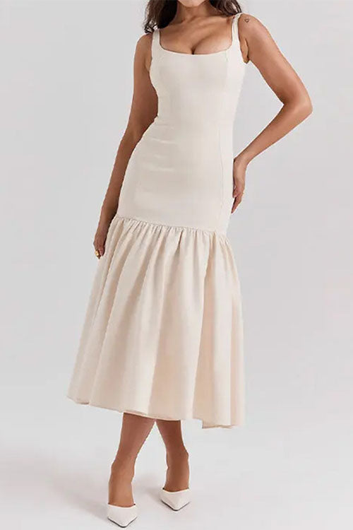 CD | Rochie midi cu volane