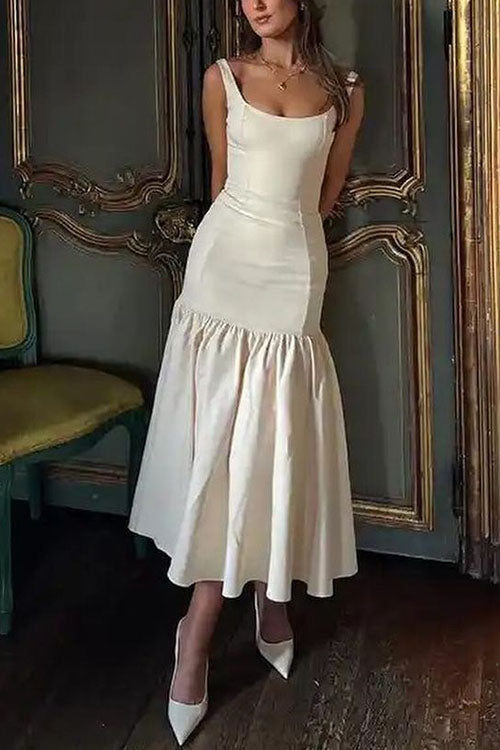 CD | Rochie midi cu volane