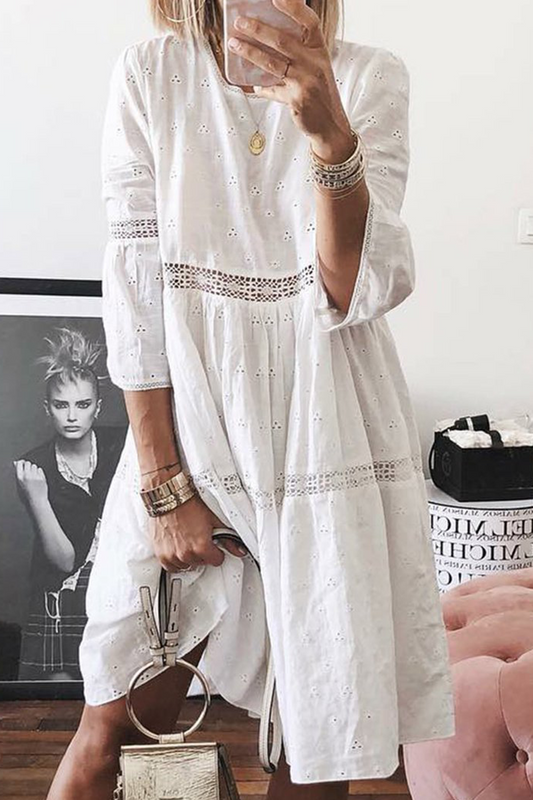 CD | Rochie midi din dantelă