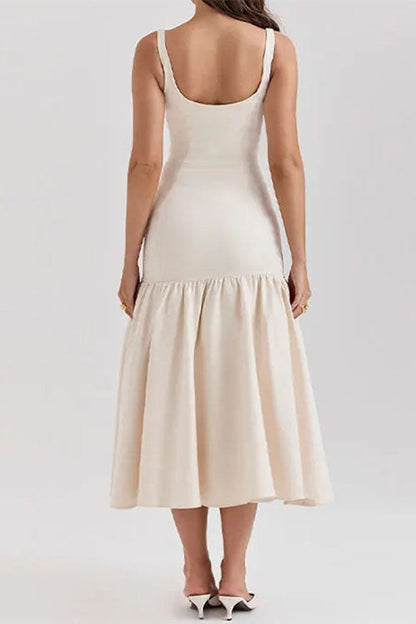 CD | Rochie midi cu volane