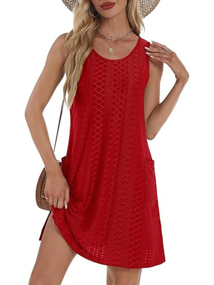 CD | Fantă laterală Rochie mini tank fără mâneci
