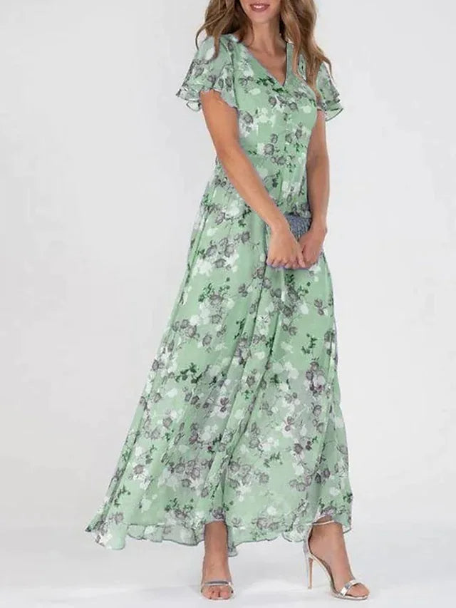 CD | Rochie midi florală elegantă