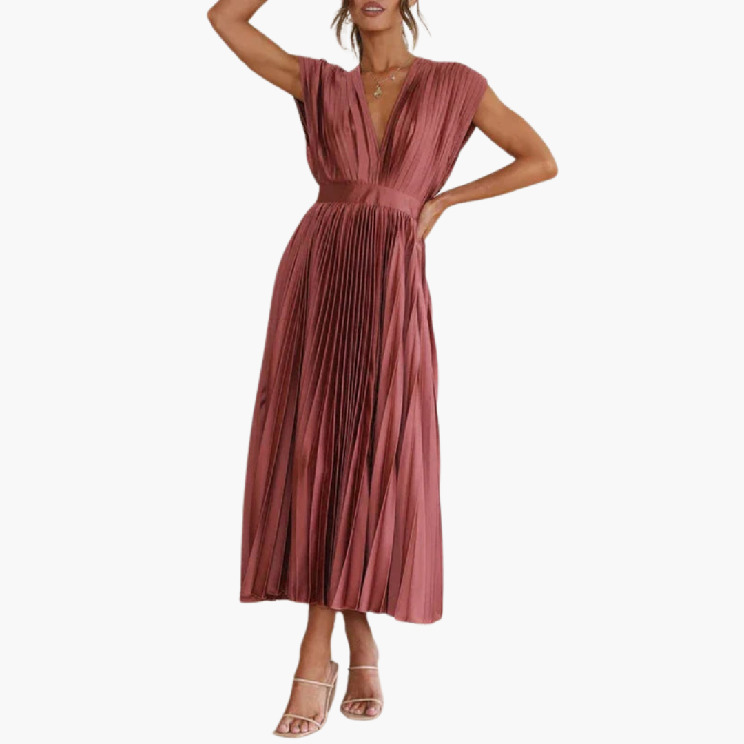 CD | Rochie midi din flori cu mâneci bufante