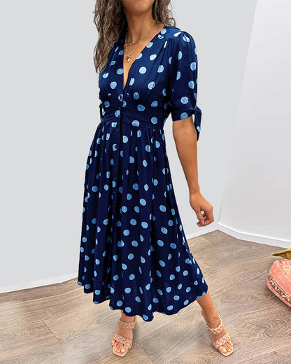 CD | Elegant în jos rochie midi