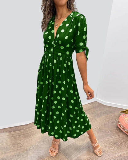 CD | Elegant în jos rochie midi