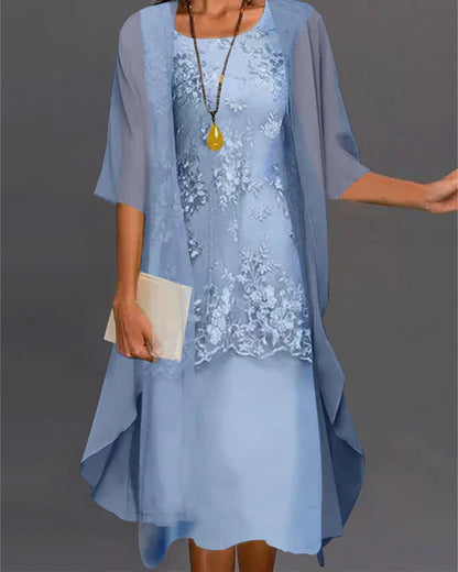 CD | rochie elegantă din două piese din sifon