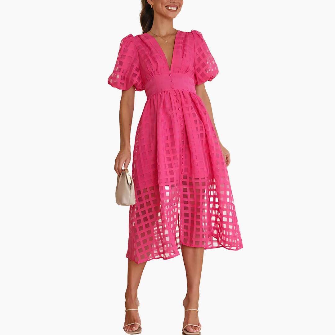 CD | Rochie midi elegantă de vară pentru un stil fără efort