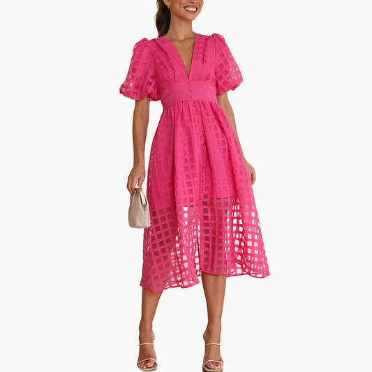 CD | Rochie midi elegantă de vară pentru un stil fără efort