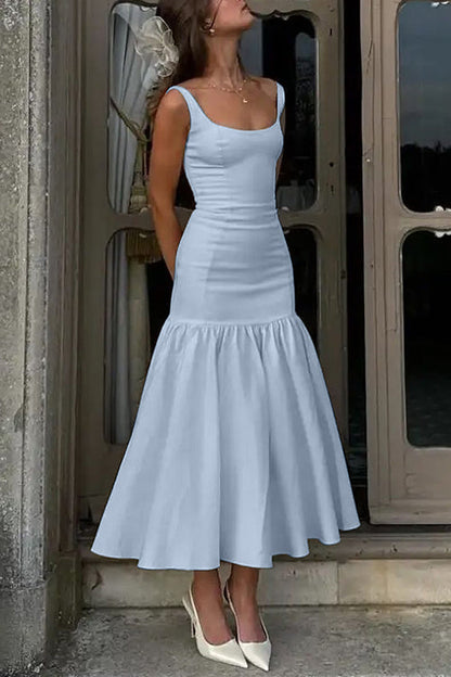 CD | Rochie midi cu volane