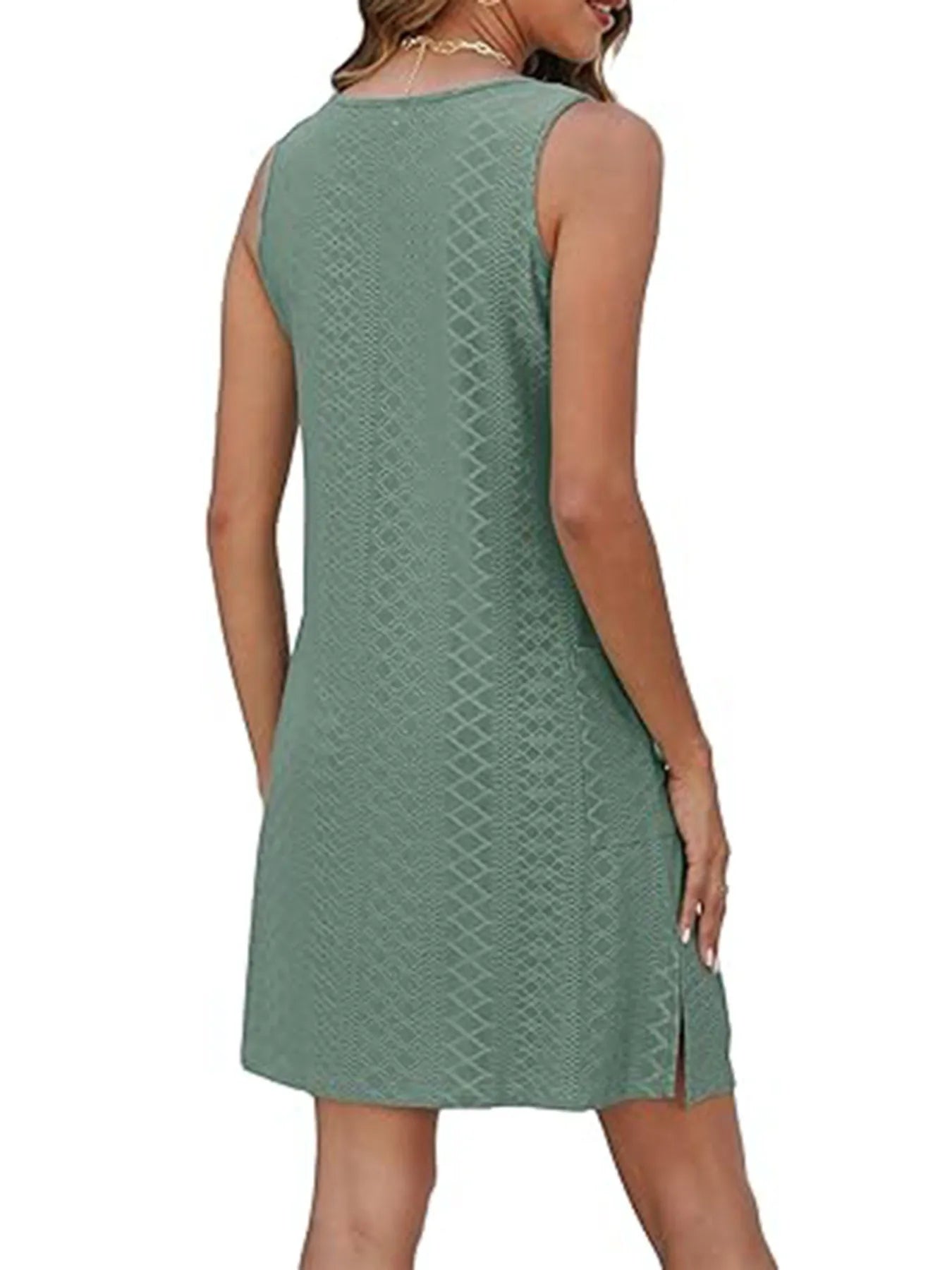CD | Fantă laterală Rochie mini tank fără mâneci