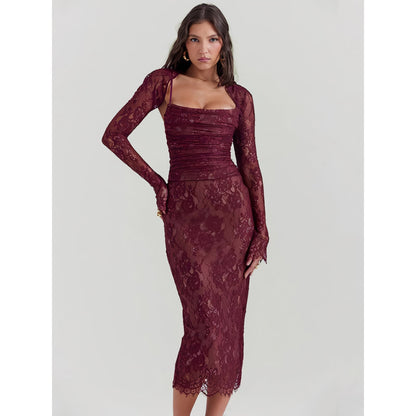 CD | Elegant Print Sexy rochie lungă pentru femei