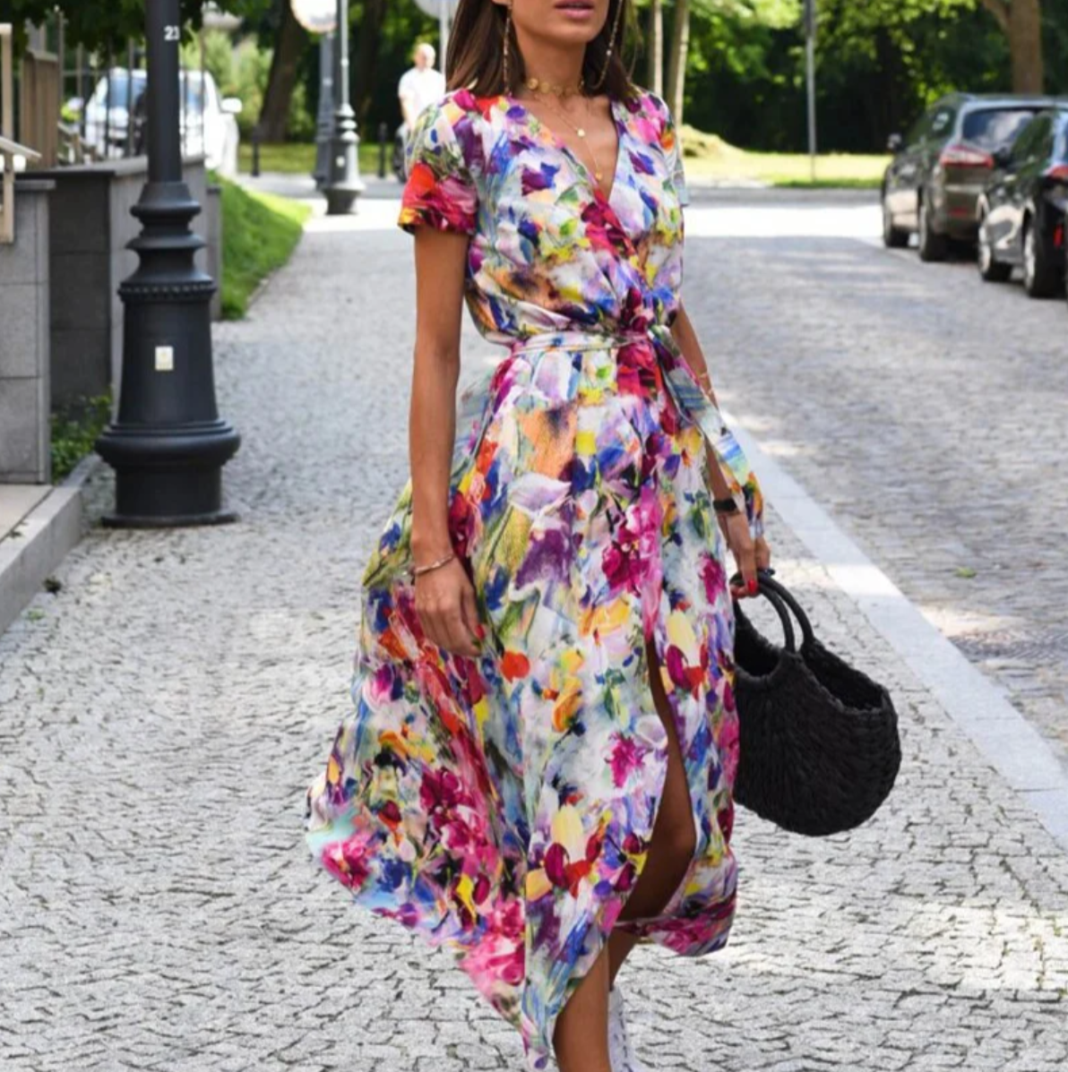 CD | Rochie cu imprimeu floral primăvară/vară