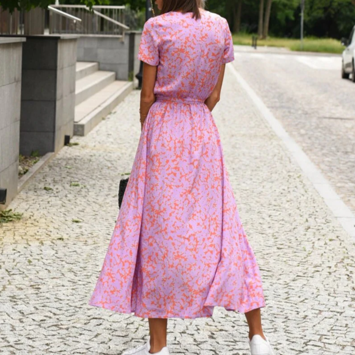 CD | Rochie cu imprimeu floral primăvară/vară