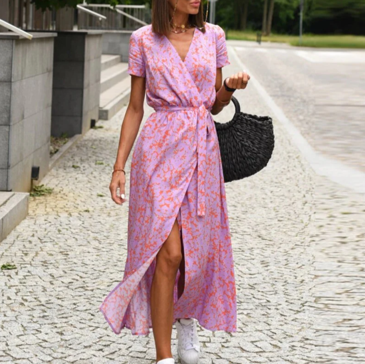 CD | Rochie cu imprimeu floral primăvară/vară