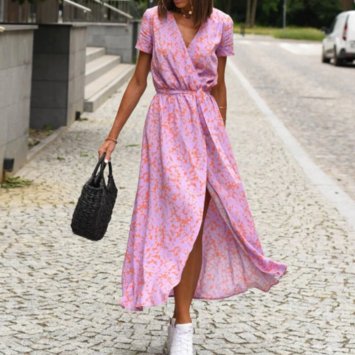 CD | Rochie cu imprimeu floral primăvară/vară