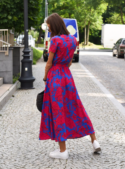 CD | Rochie cu imprimeu floral primăvară/vară