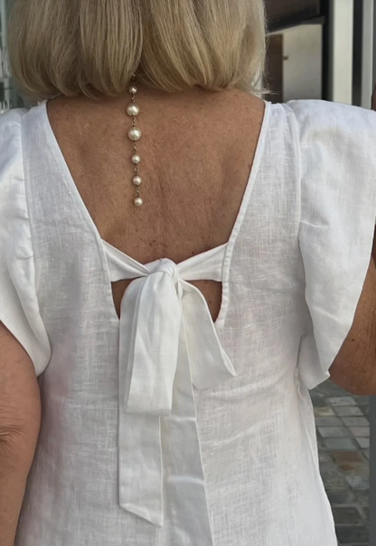 CD | Rochie casual din bumbac și in