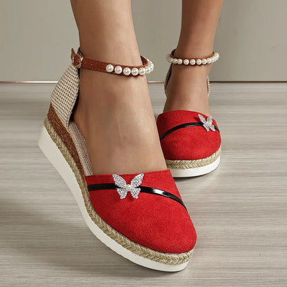 CD | Sandale Wedge cu arc pentru femei