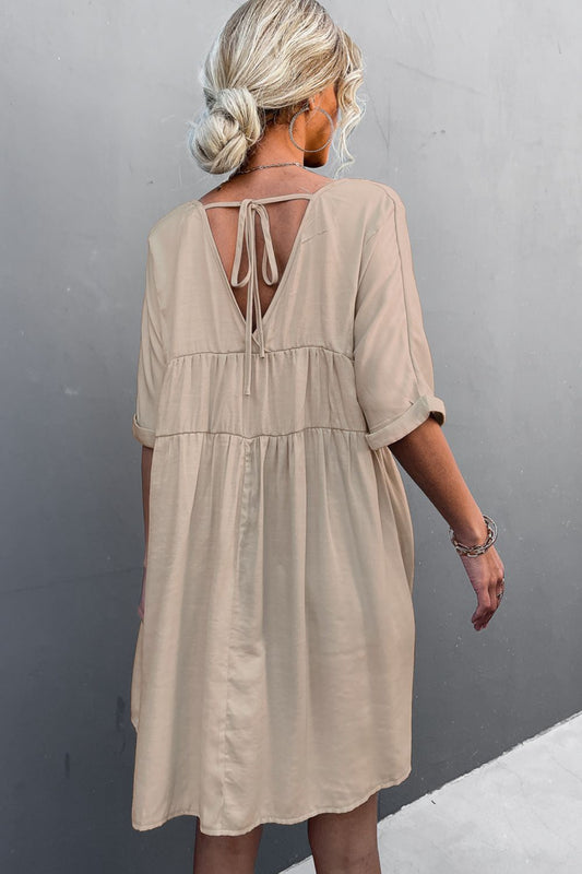 CD | Tie Back Pocket Mini Rochie