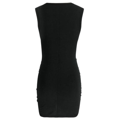 CD | Omyke Casual Hollow-out fără mâneci Hot Mini rochie (2 culori)