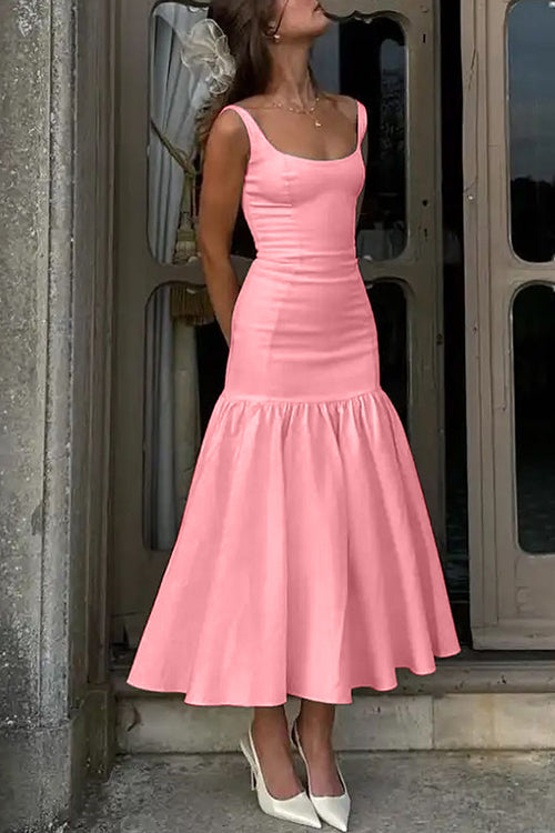 CD | Rochie midi cu volane