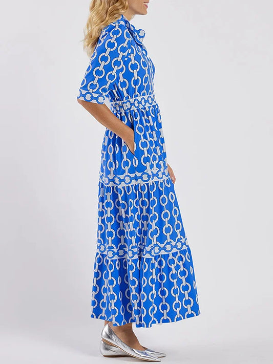 CD | Rochie midi cu model de lanț