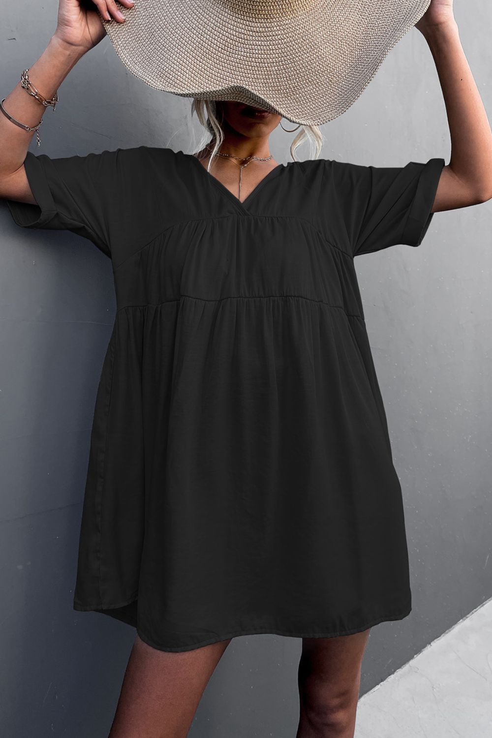 CD | Tie Back Pocket Mini Rochie