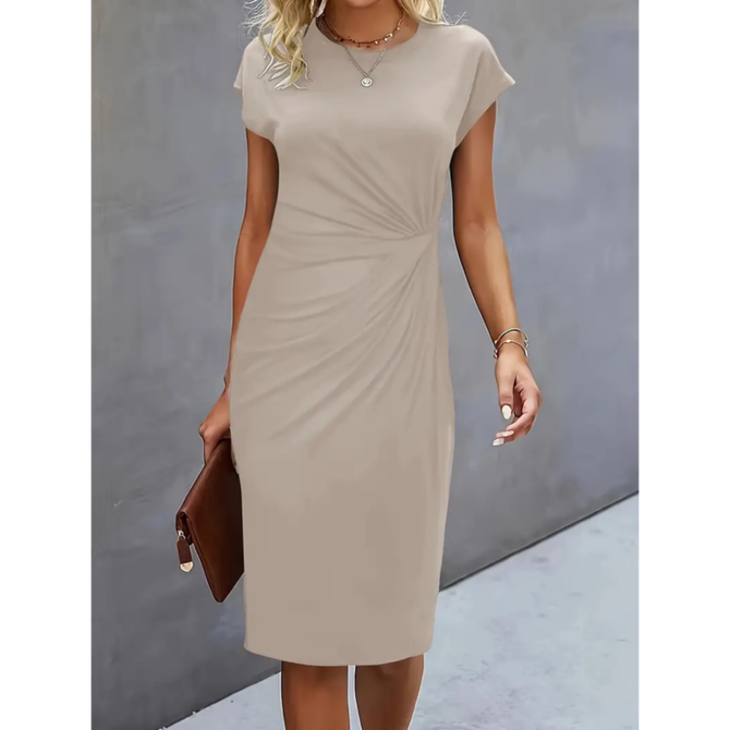 CD | Rochie midi elegantă pentru femei cu mâneci scurte