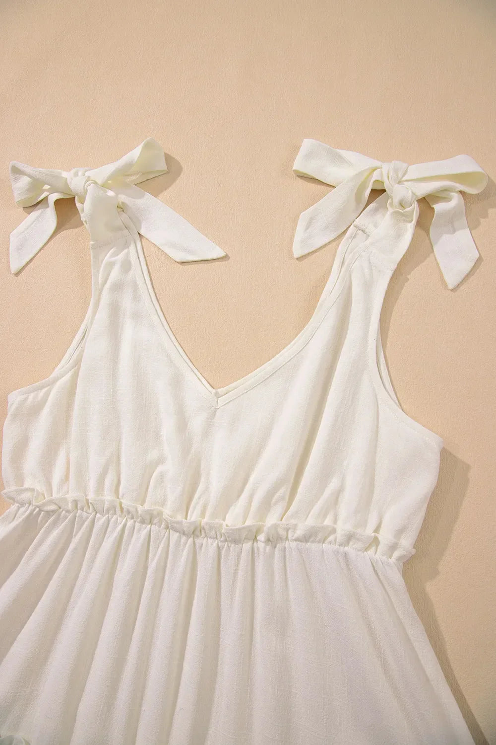 CD | Culoare solidă cu bretele strânse Mini rochie