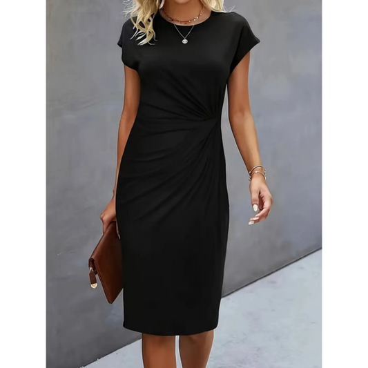 CD | Rochie midi elegantă pentru femei cu mâneci scurte