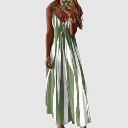 CD | Chic Rochie maxi cu dungi fără mâneci