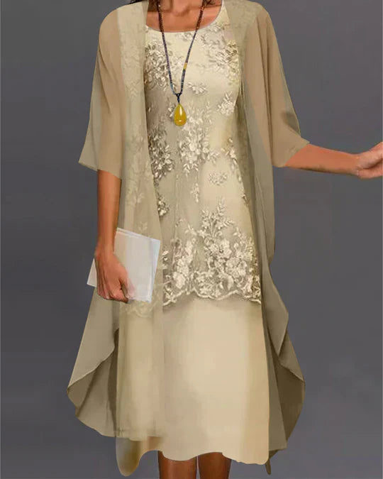 CD | rochie elegantă din două piese din sifon