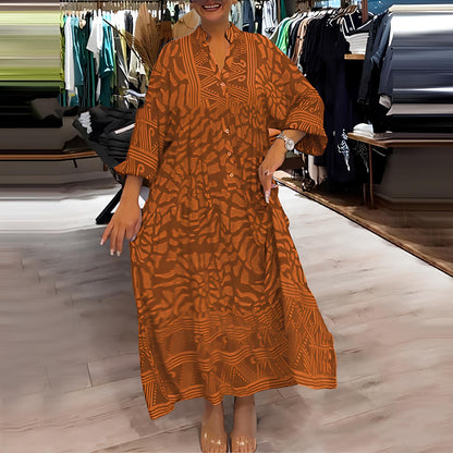 CD | Rochie maxi colorată și aerisită
