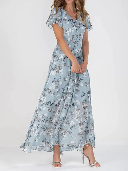 CD | Rochie midi florală elegantă