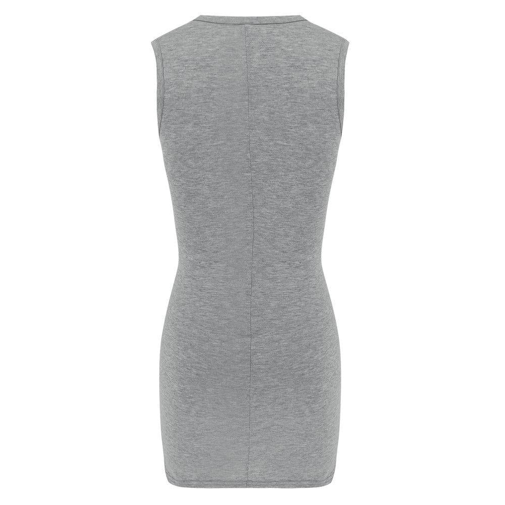CD | Omyke Casual Hollow-out fără mâneci Hot Mini rochie (2 culori)