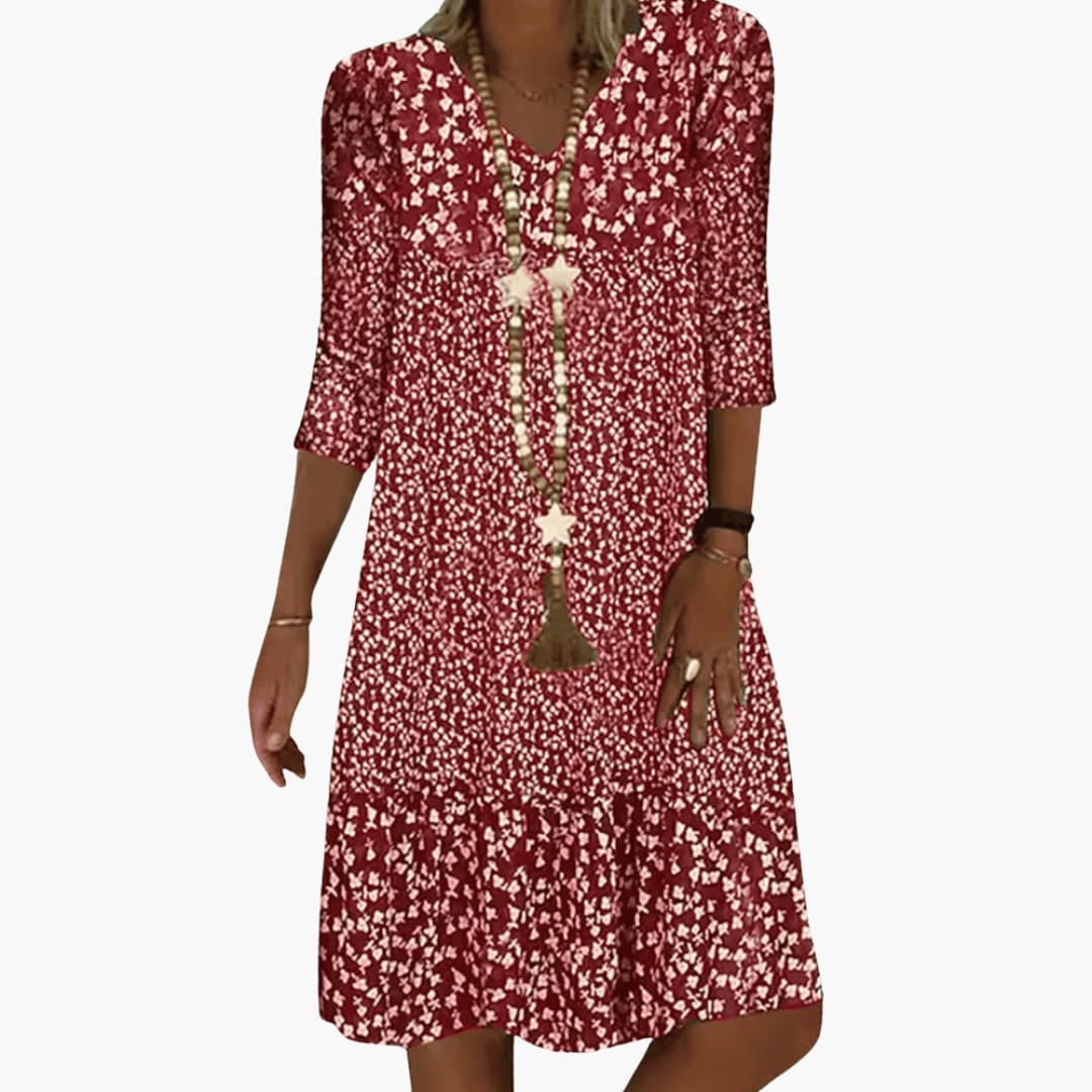 CD | Rochie midi cu imprimeu floral