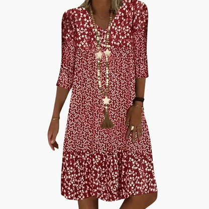 CD | Rochie midi cu imprimeu floral