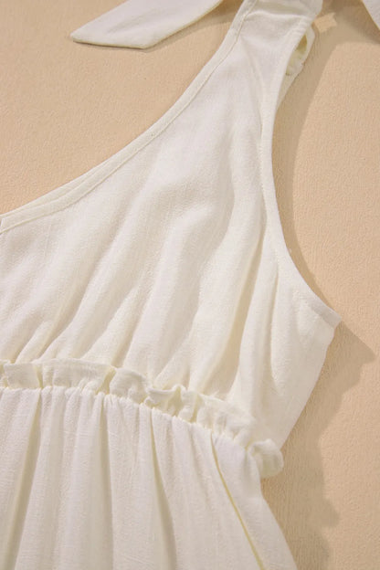 CD | Culoare solidă cu bretele strânse Mini rochie