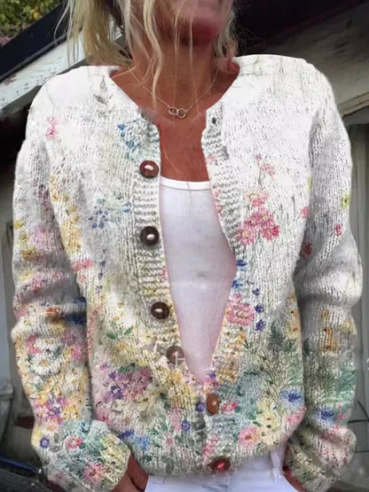 CD | Cardigan cu model floral