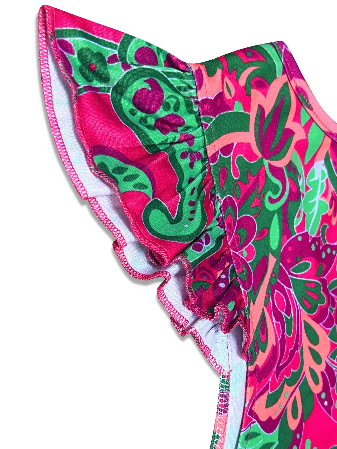 CD | Rochie mini cu imprimeu Paisley și mâneci bufante