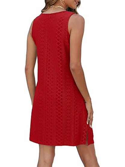 CD | Fantă laterală Rochie mini tank fără mâneci