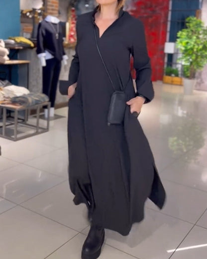CD | Rochie maxi Retro Vibe cu croială largă