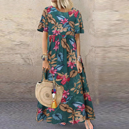 CD | Rochie maxi florală vibrantă