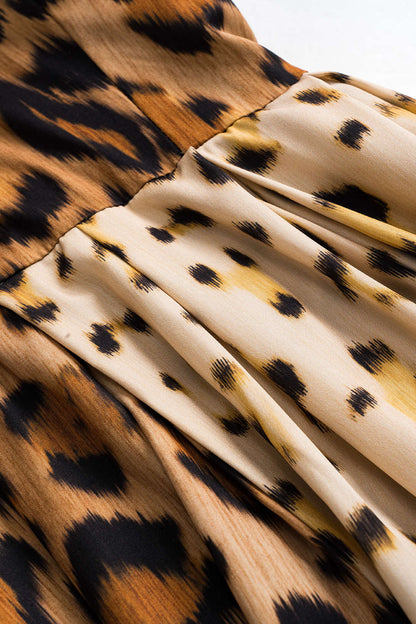 CD | Rochie midi cu imprimeu leopard